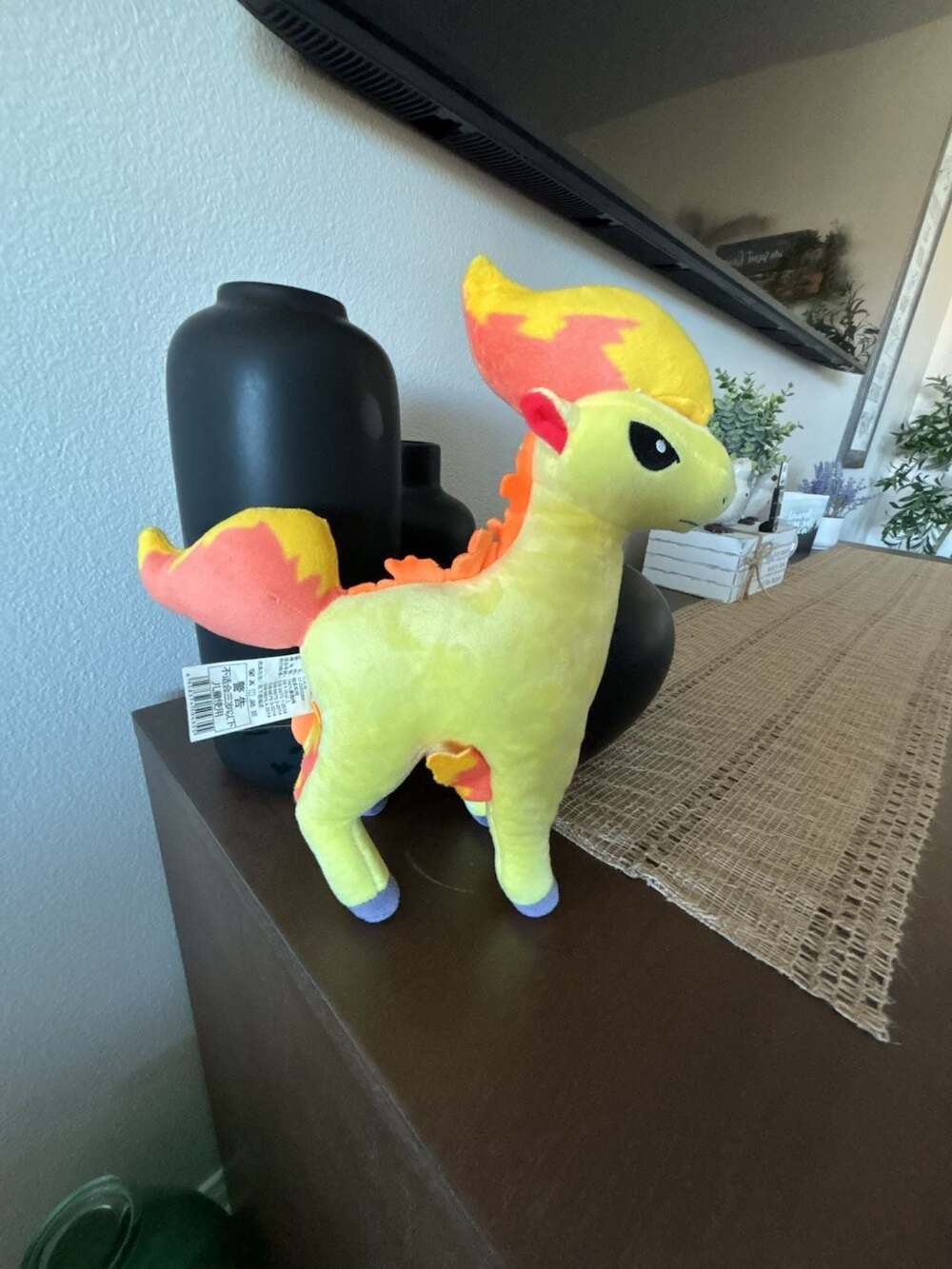 Official Pokemon Ponyta Fire-Type Plush Stuffed Animal Toy